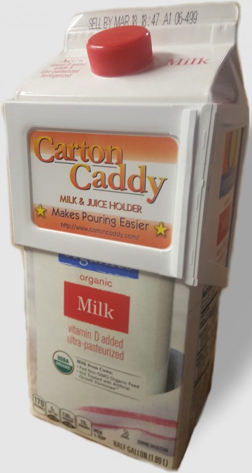 Carton Caddy White 1/2 gallon carton handle